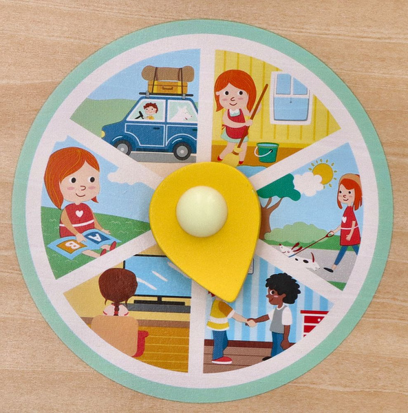 Wooden educational calendar - board for children