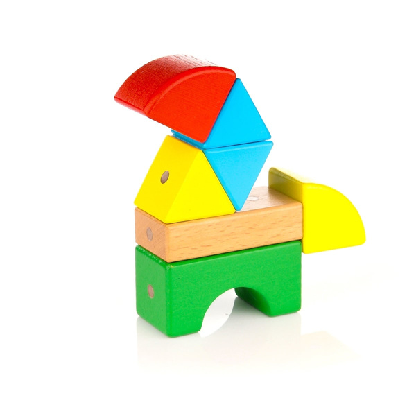 Drewniane klocki magnetyczne WABI 20 el. – starter 3+