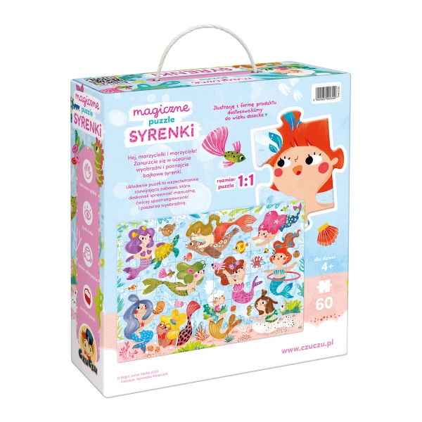 Puzzle magiczne CzuCzu Syrenki zmieniające kolory 4+