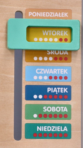 Wooden educational calendar - board for children