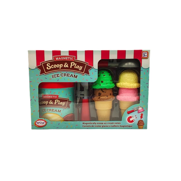 Ice cream maker - magnetic ice cream serving set