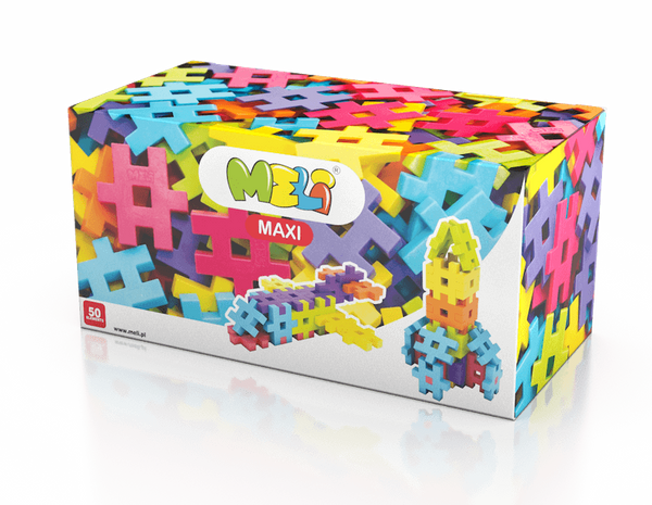 Construction blocks Meli Maxi 50 el. 