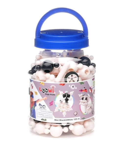 Loowi bricks - Black&White set 125 el.