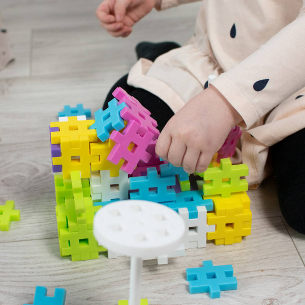 Klocki konstrukcyjne Meli Maxi Constructor Pink 120 el. – 3+