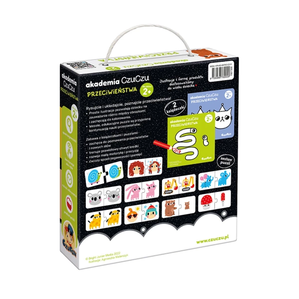 Gra edukacyjna CzuCzu Akademia Przeciwieństwa nauka par 2+