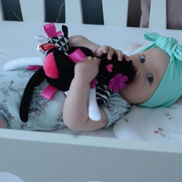 Sensory cuddly toy - Mrs. Bunny