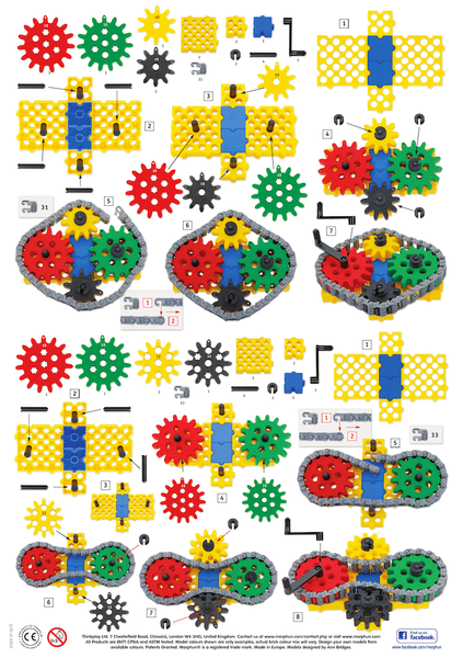 Gearphun Sprockets and Chains 200 el. - Construction blocks