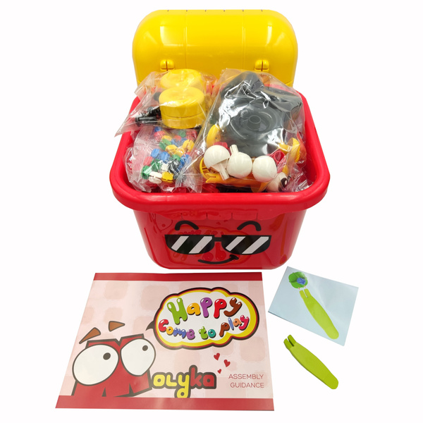 Klocki konstrukcyjne Molyka RED Box 159 elementów 3+ – Molyka