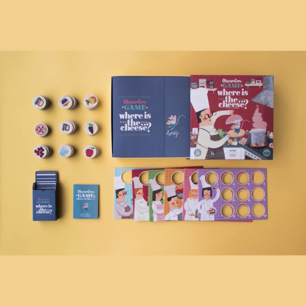 LONDJI memo game Where is the Cheese? - observation memory game