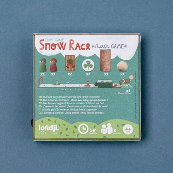Winter Race Travel Game – Londji Mini Board Game for Kids 4+