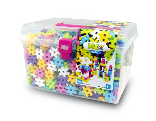 Meli Pink Basic Travel Box 1000 el blocks. 