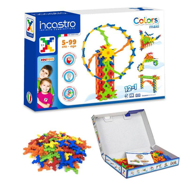 Incastro Colors Maxi 100 el. - Klocki konstrukcyjne