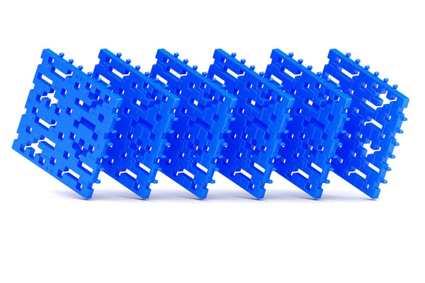 Płytka konstrukcyjna Meli Basic Baseplate niebieska 6 el. – 3+