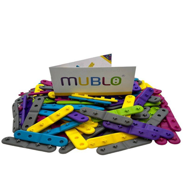Klocki konstrukcyjne Meli Mublo 200 elementów – zestaw 3+
