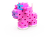 Meli Constructor Pink Travel Box 1000 el bricks. 