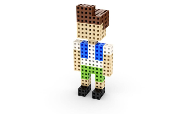 Komplet klocków konstrukcyjnych - Meli Cube 100 el.