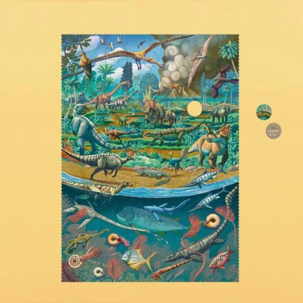 Puzzle edukacyjne Era dinozaurów 100 el. – Londji od 5 lat