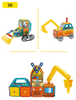 Magical Magnet Building Vehicles 6in1 magnetic blocks 98 el.