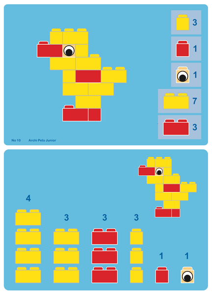 Little Architect Educational Blocks - Archi Pets Junior 350 el.