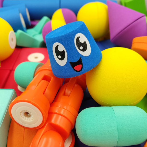 MagFlexi Foam and Magnetic Blocks Set - 75 pcs