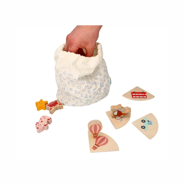 Lelin Touch and Guess – Wooden Sensory Matching Game Ages 2+