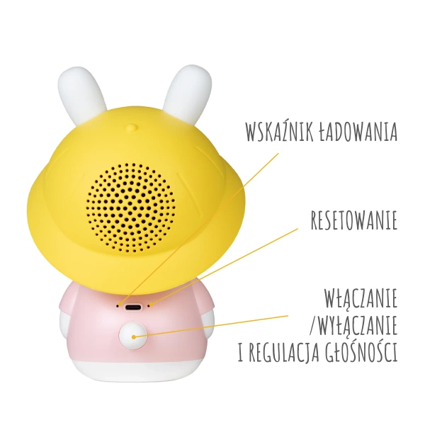 Króliczek Alilo Baby Bunny G9S PINK - różowy