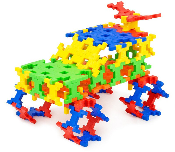 Klocki konstrukcyjne Incastro Colors Midi kolorowe 60 elementów 4+