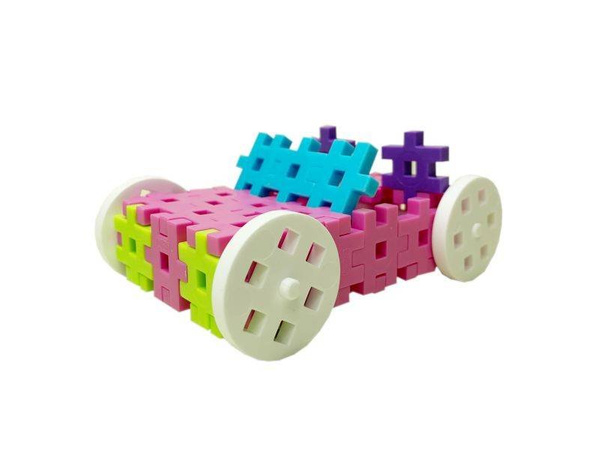 Meli Constructor Pink Travel Box blocks 500 el.