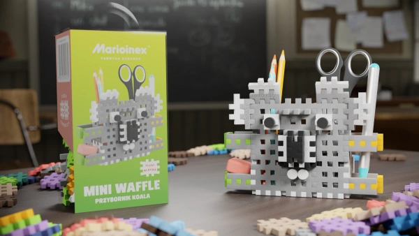Marioinex Mini Waffle Przybornik Koala 70 el. – organizer z klocków 3+