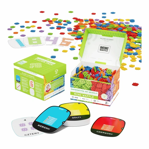 Marioinex Mini Waffle Matematyka na Wesoło EDU 444 el. dla dzieci 2+