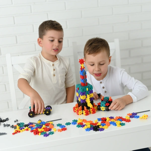 MELI Basic Tech+ 130 – Construction Blocks with Wheels and Axles