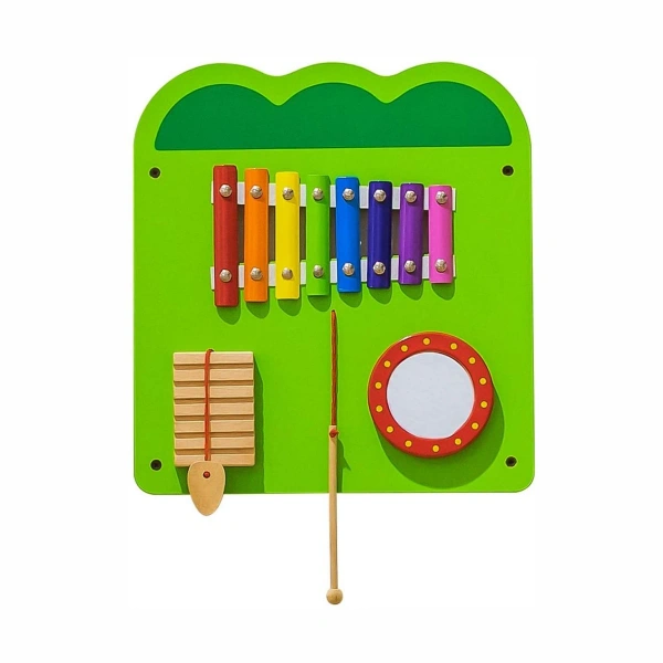 Viga Toys panel ścienny krokodyl XL — tablica sensoryczna 18m+