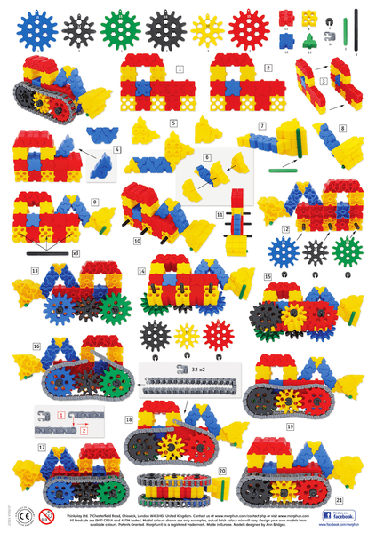 Gearphun Sprockets and Chains 200 el. - Construction blocks