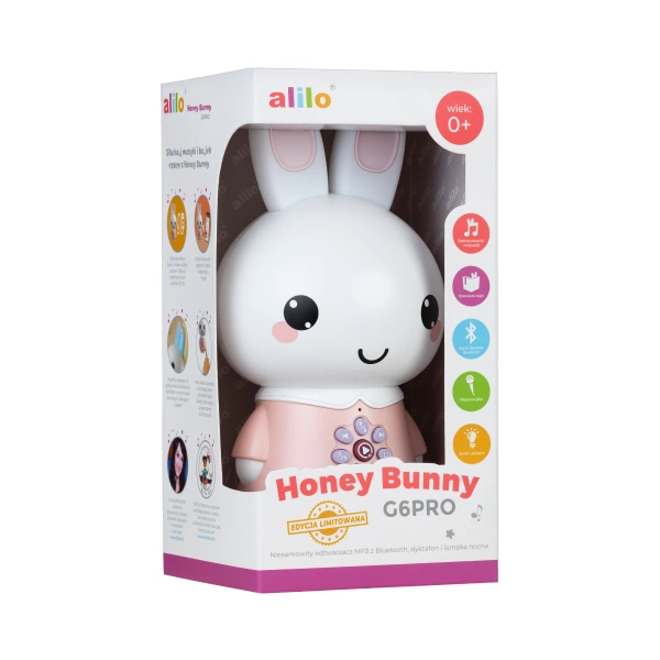 Króliczek Alilo Honey Bunny G6PRO PINK - różowy