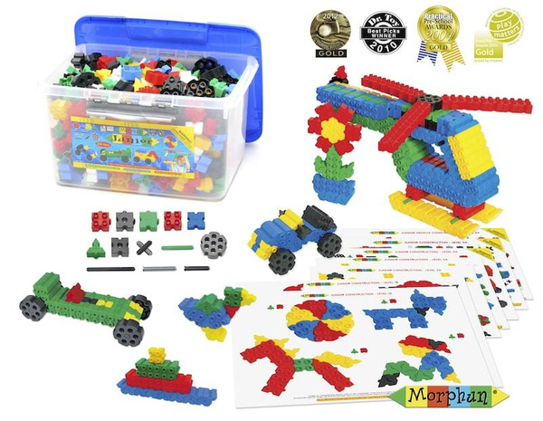 Klocki konstrukcyjne Morphun Junior 500 elementów – od 4 lat