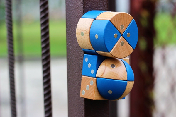 Magnetic wooden blocks - IGEO 24 el.