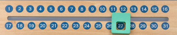 Wooden educational calendar - board for children