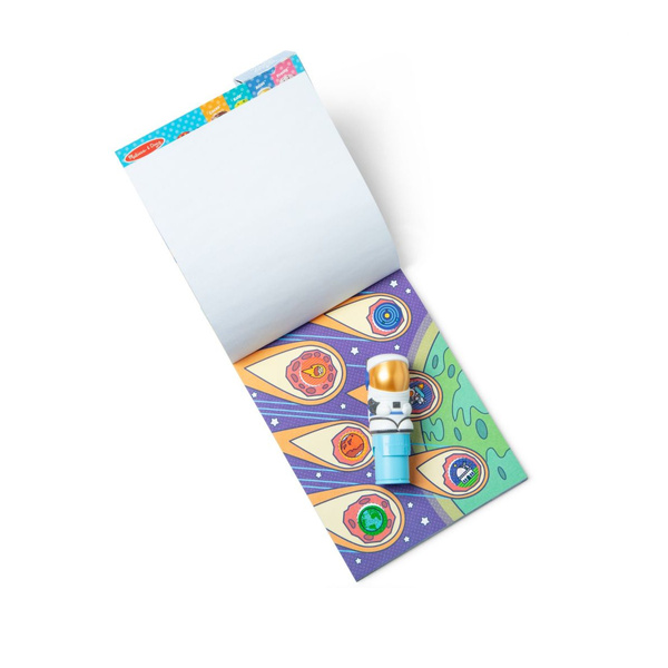 Sticker Wow - Książeczka i stempelek z naklejkami - Astronauta