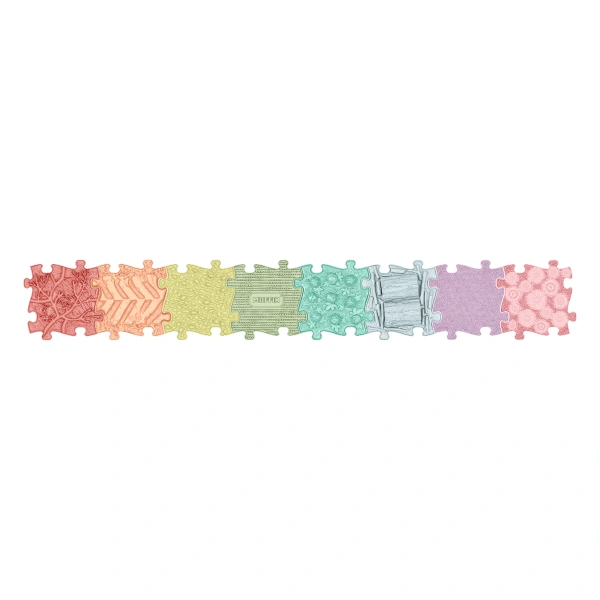 Maty sensoryczne Tęcza Pastel 8 el. ścieżka – Muffik 12 msc+