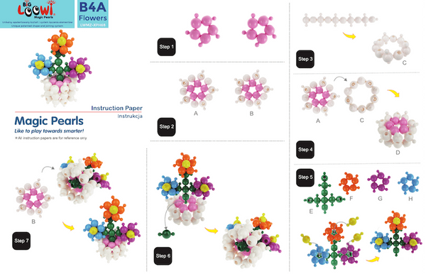 Klocki konstrukcyjne Big Loowi kulki 110 elementów – Loowi 3+