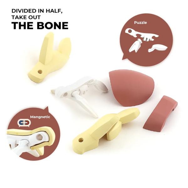 Magnetyczne zwierzaki Half Toys Ocean 3D – figurki dla dzieci 3+