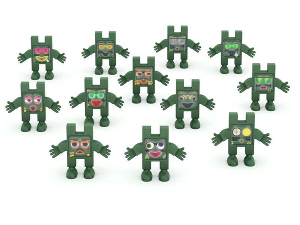 Klocki Meli Emoti Wojsko 12 figurek – zestaw tematyczny 3+