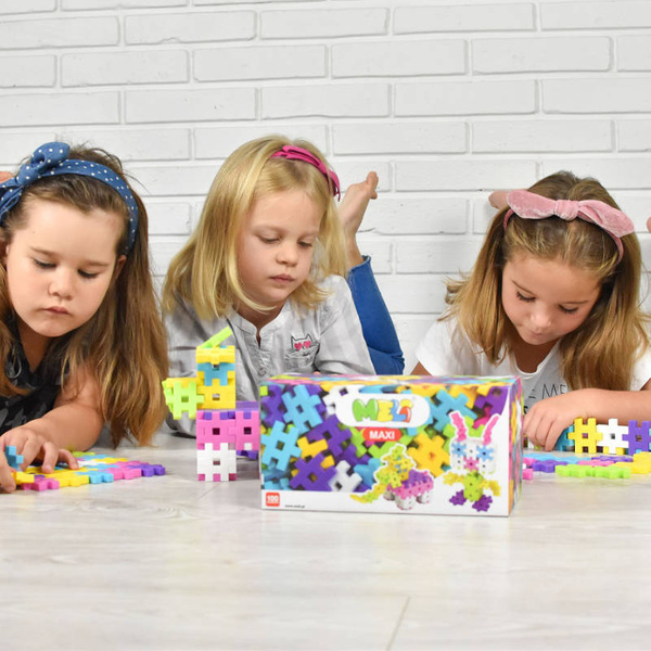 Klocki konstrukcyjne Meli Maxi Pink 100 el.