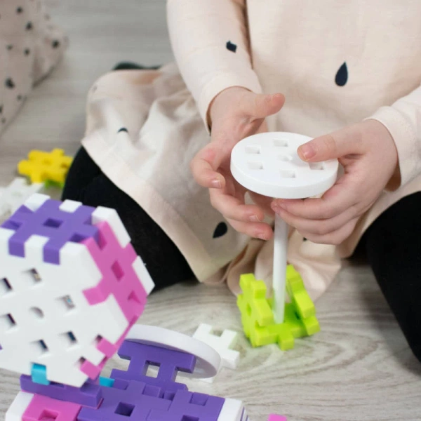 Meli Maxi Pink Constructor Set blocks - 60 el.