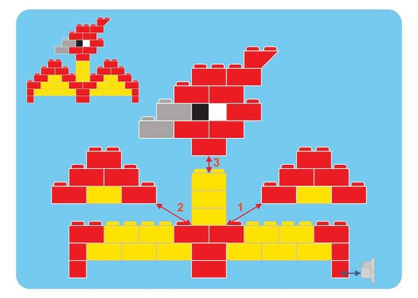 Klocki konstrukcyjne dinozaury 750 el. – Little Architect 5+