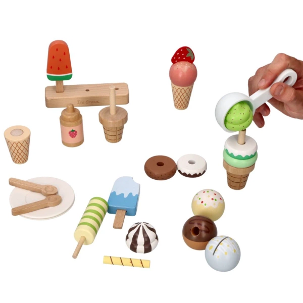 Small ice cream shop - ice cream serving set