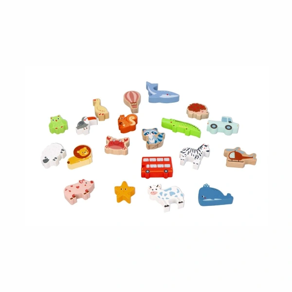 Lelin Touch and Guess – Wooden Sensory Matching Game Ages 2+