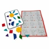 Klocki magnetyczne Tangram 20 el. układanka – z tablicą 3+