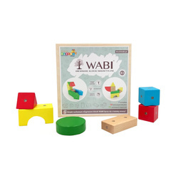 Drewniane klocki magnetyczne WABI 20 el. – starter 3+