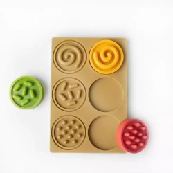 Puzzle sensoryczne kółeczka dla niemowląt 6m+ – Mom's Care